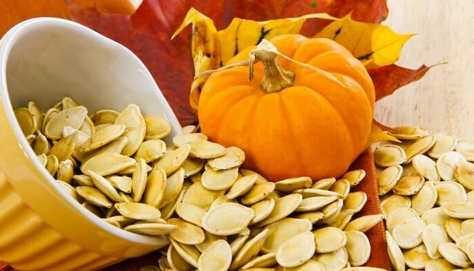 Pumpkin seeds to eliminate parasites from the body. 