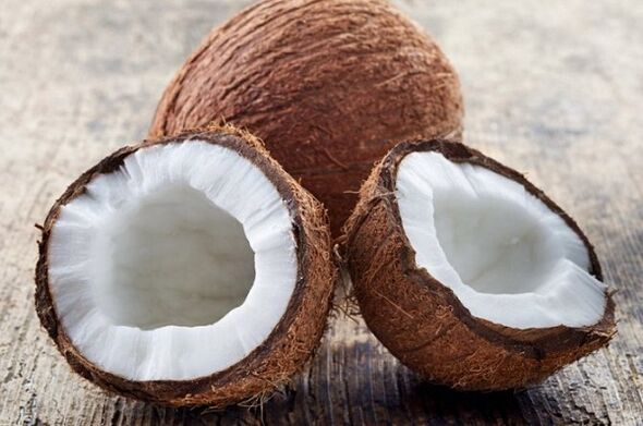 Coconut for the treatment of helminthiasis. 