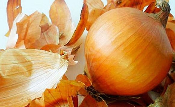 Onion peel for parasites