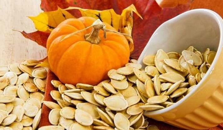 raw pumpkin seeds - a well known anthelmintic