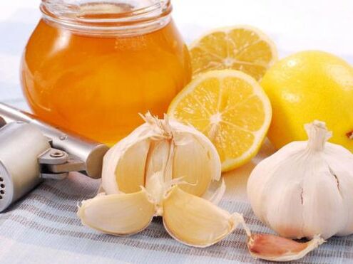 garlic with lemon from parasites on the body