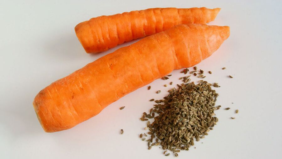 Carrot seeds help get rid of parasites at home. 